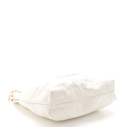 Chanel Shiny Calfskin Quilted Small Chanel 22 White 5 of 11
