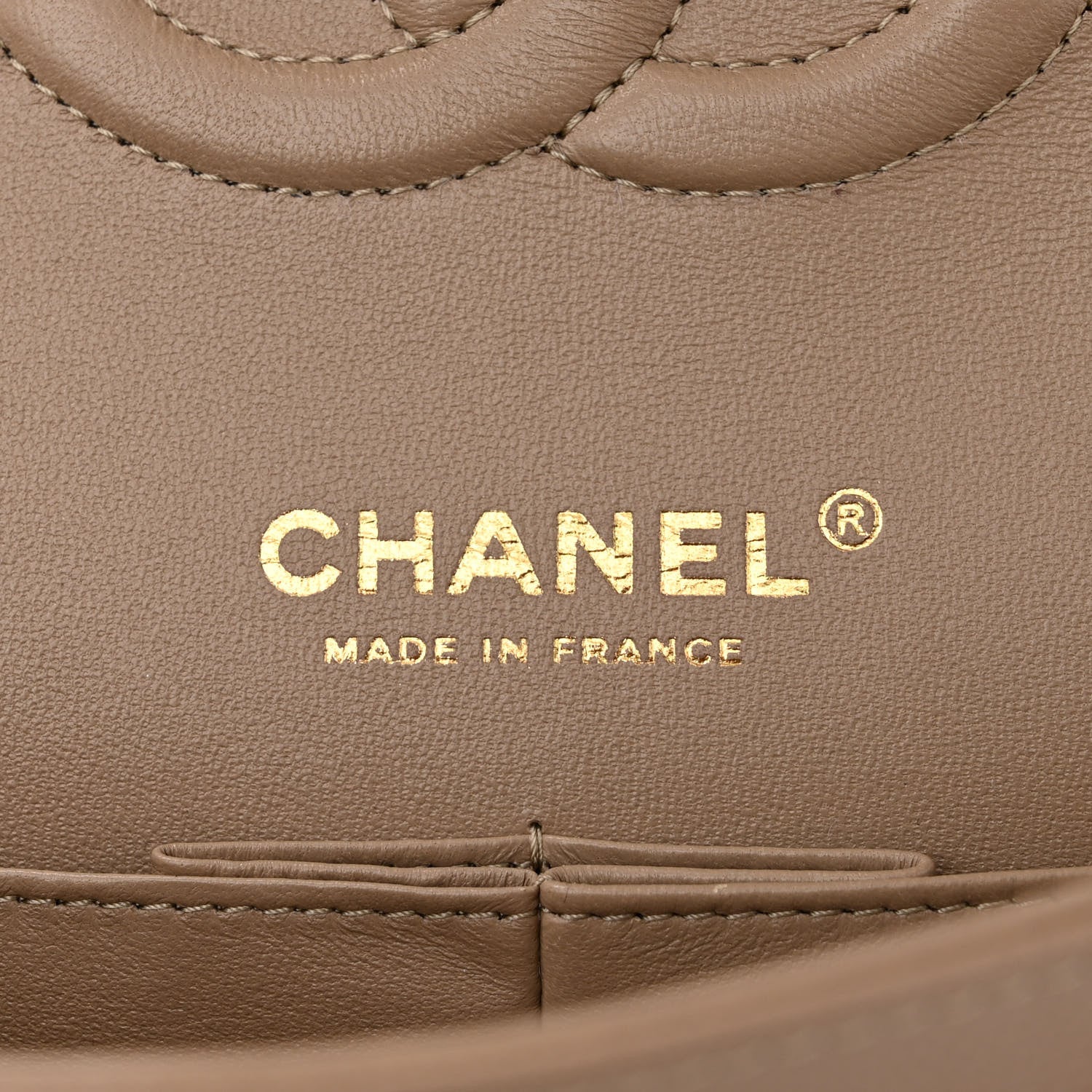Chanel Caviar Quilted Medium Double Flap Dark Beige 6 of 11