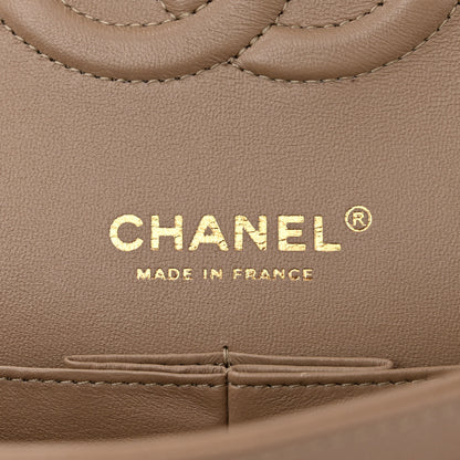 Chanel Caviar Quilted Medium Double Flap Dark Beige 6 of 11
