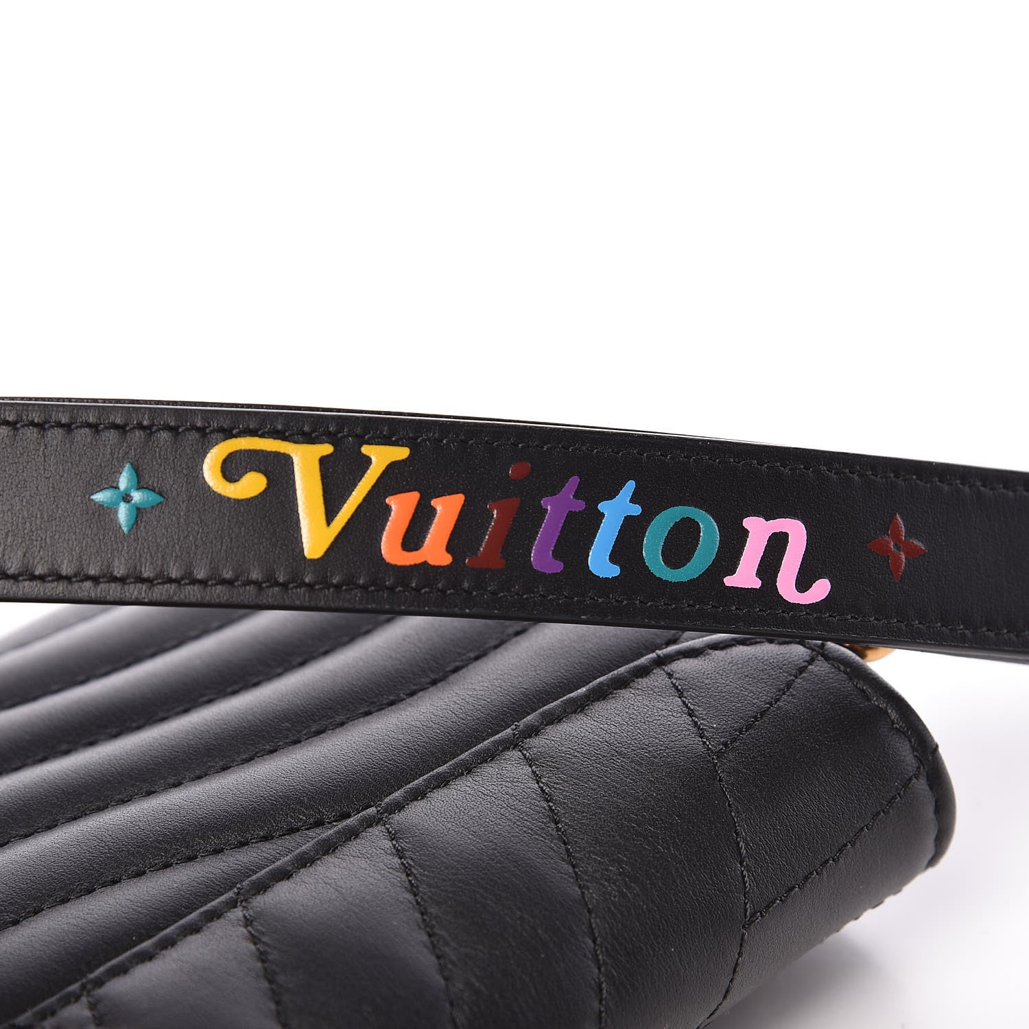 Louis Vuitton Calfskin New Wave Long Wallet Black 7 of 8