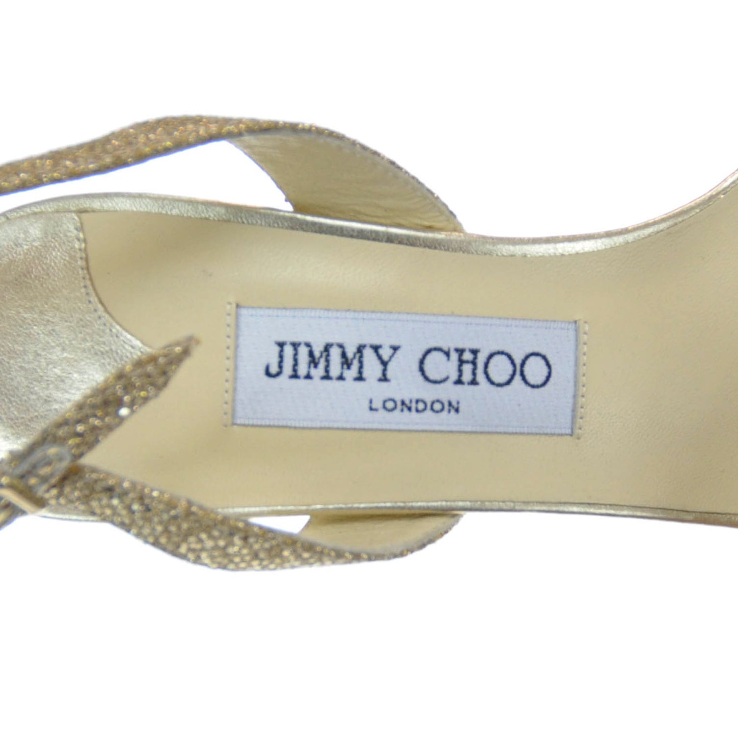 Glitter Fabric India Heels 37.5 Gold