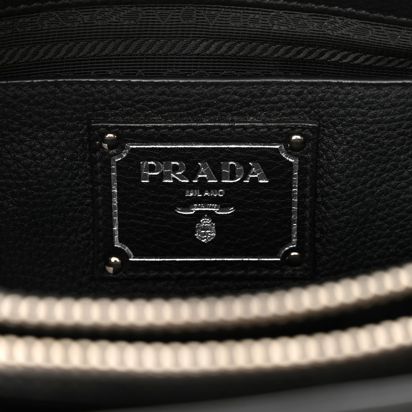 Vitello Phenix Top Handle Bag Black