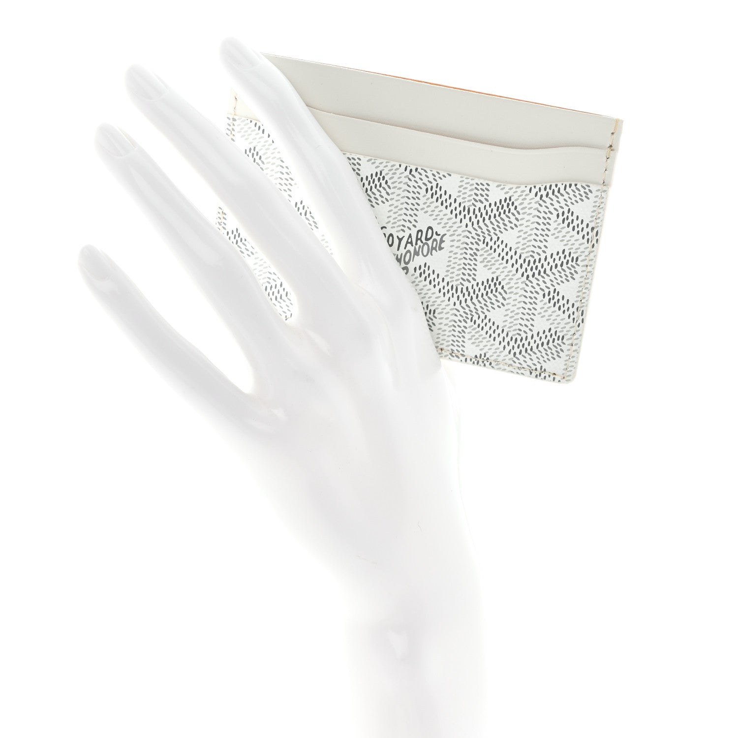 Goyard Goyardine Saint Sulpice Card Holder White 2 of 7