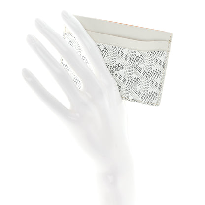 Goyard Goyardine Saint Sulpice Card Holder White 2 of 7