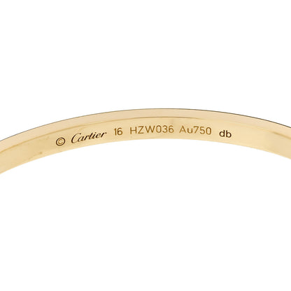 Cartier 18K Yellow Gold Small LOVE Bracelet 16 6 of 8