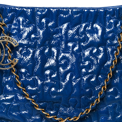 Chanel Patent Puzzle Tote Electric Blue 8 of 10
