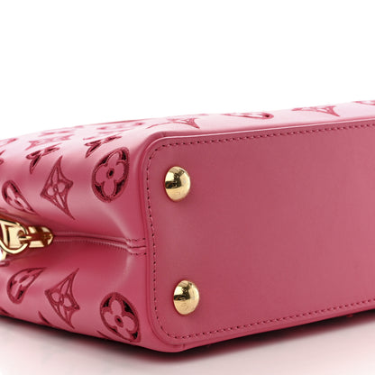 Louis Vuitton Calfskin LV Broderie Anglaise Capucines BB Pink 8 of 9