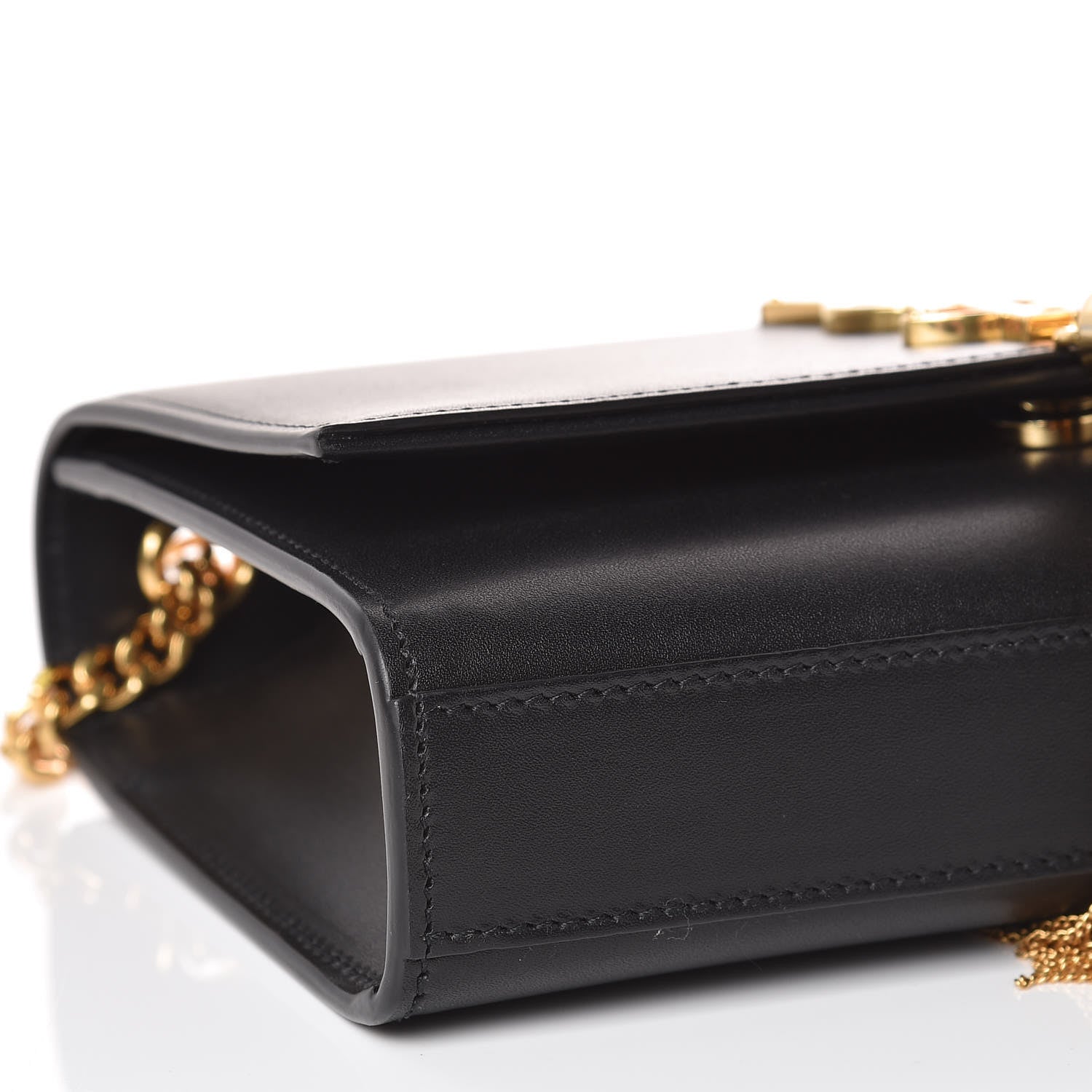Saint Laurent Smooth Calfskin Smal Classic Monogram Kate Tassel Satchel Black 8 of 14