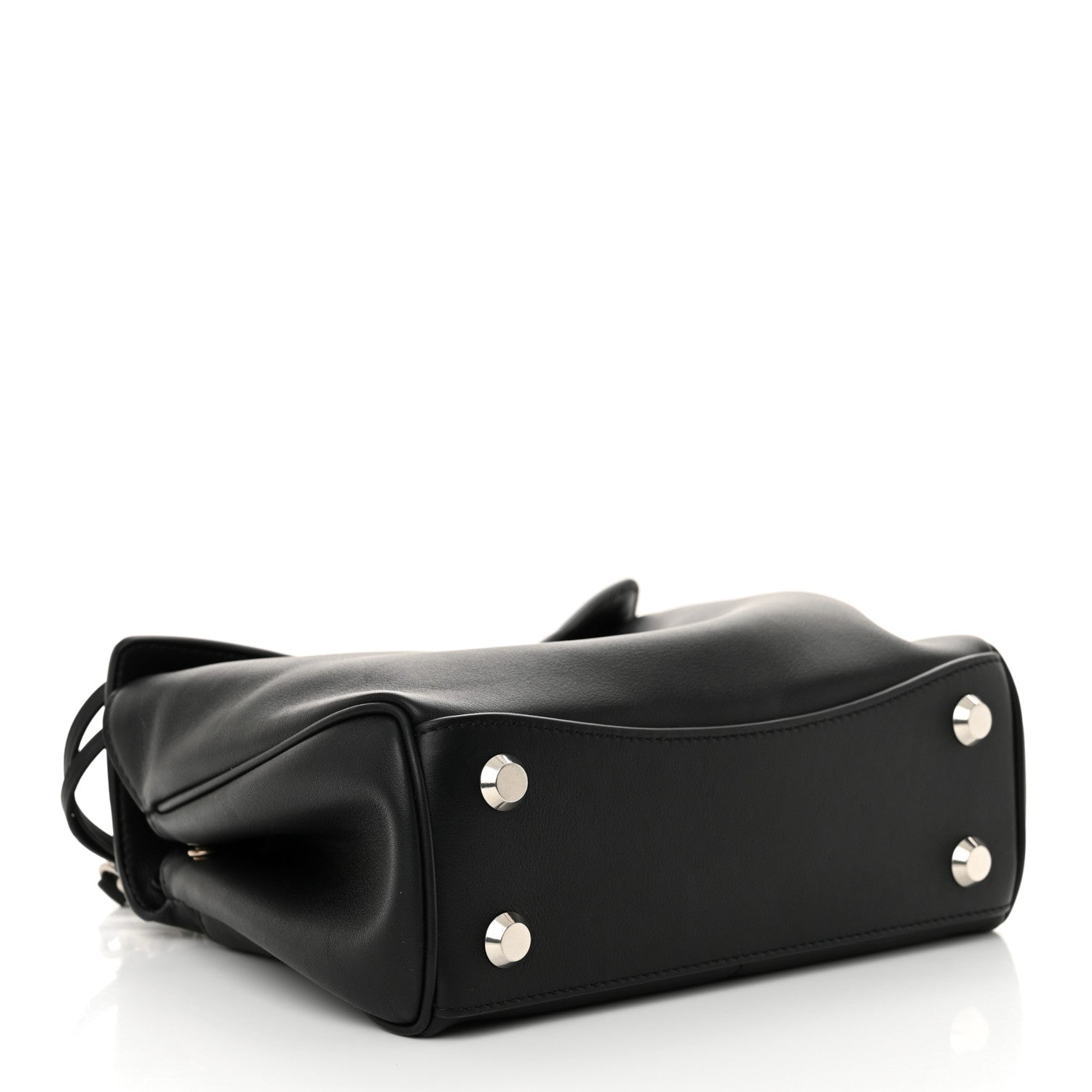 Balenciaga Natural Smooth Calfskin Mini Rodeo Top Handle Handbag Black 4 of 9