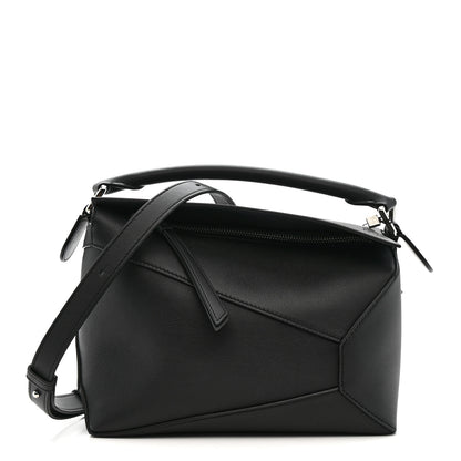Loewe Calfskin Small Puzzle Edge Bag Black 1 of 12