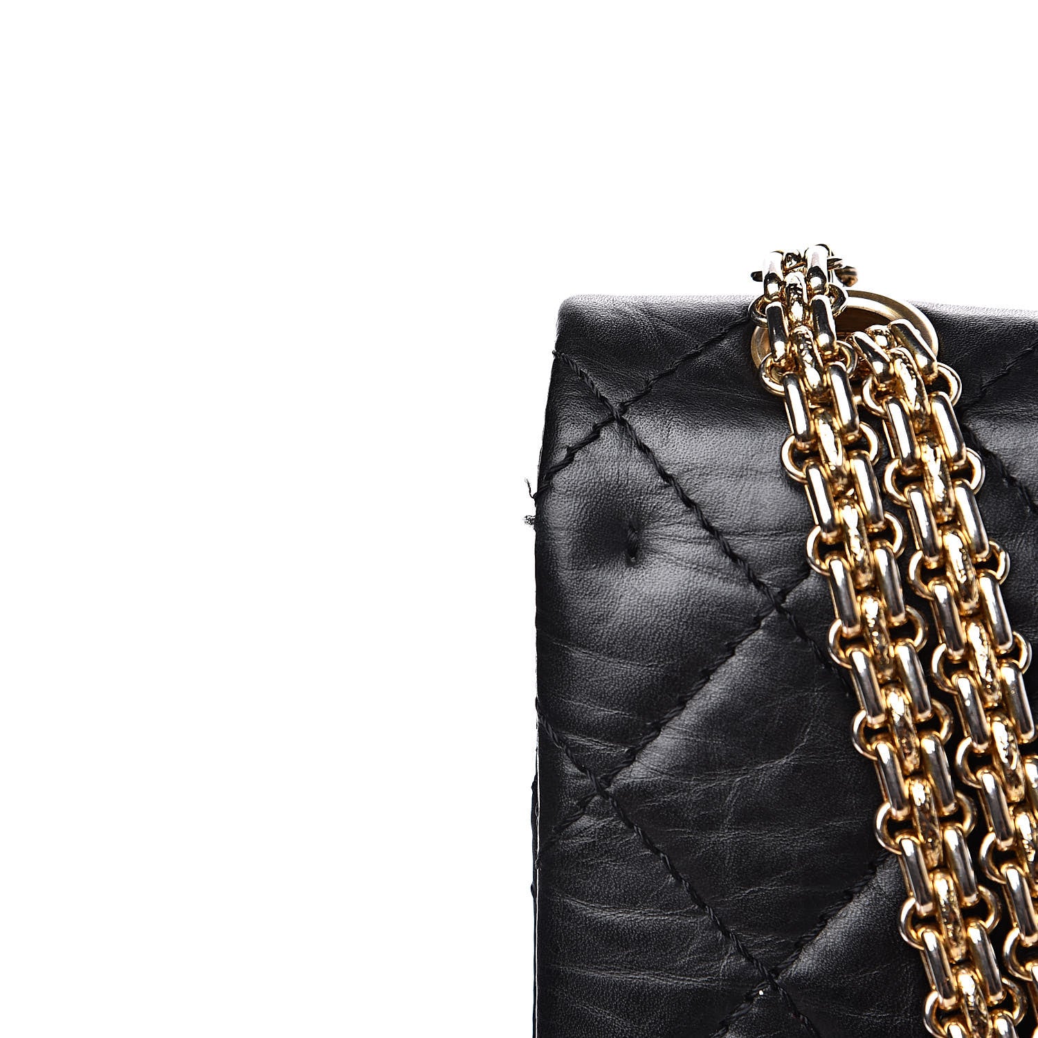 Chanel Aged Calfskin 50th Anniversary 2.55 Reissue 225 Flap Black 11 of 14