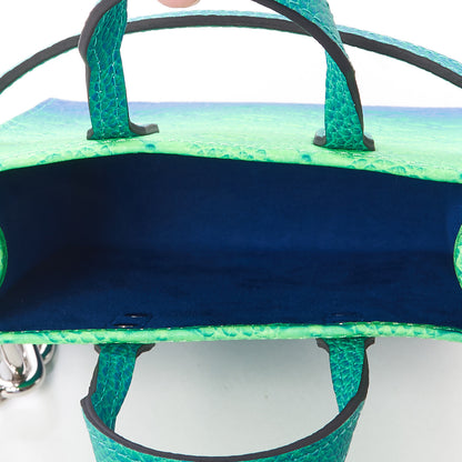 Louis Vuitton Taurillon Illusion Sac Plat XS Bleu Vert 6 of 7