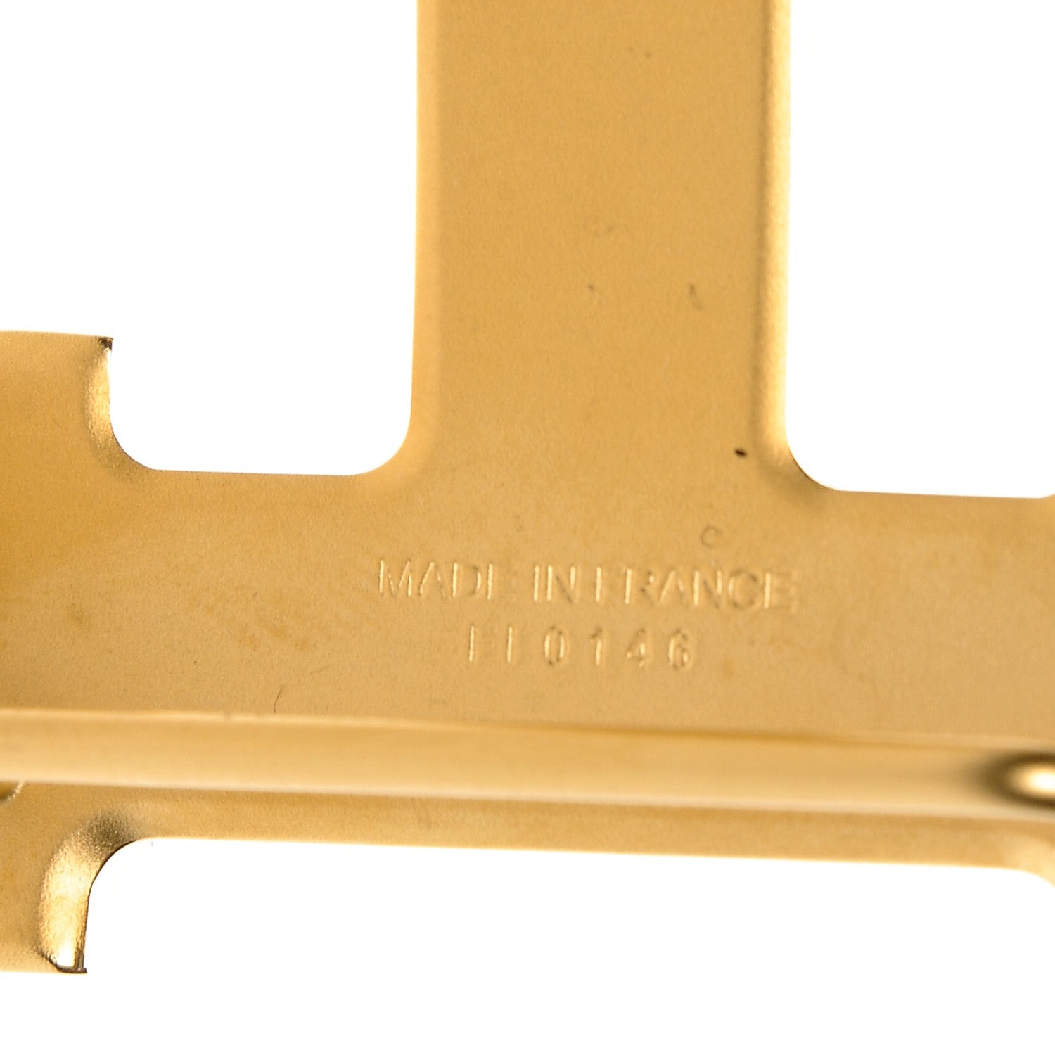 Hermes Martelee 32mm H Belt Buckle Gold 5 of 7