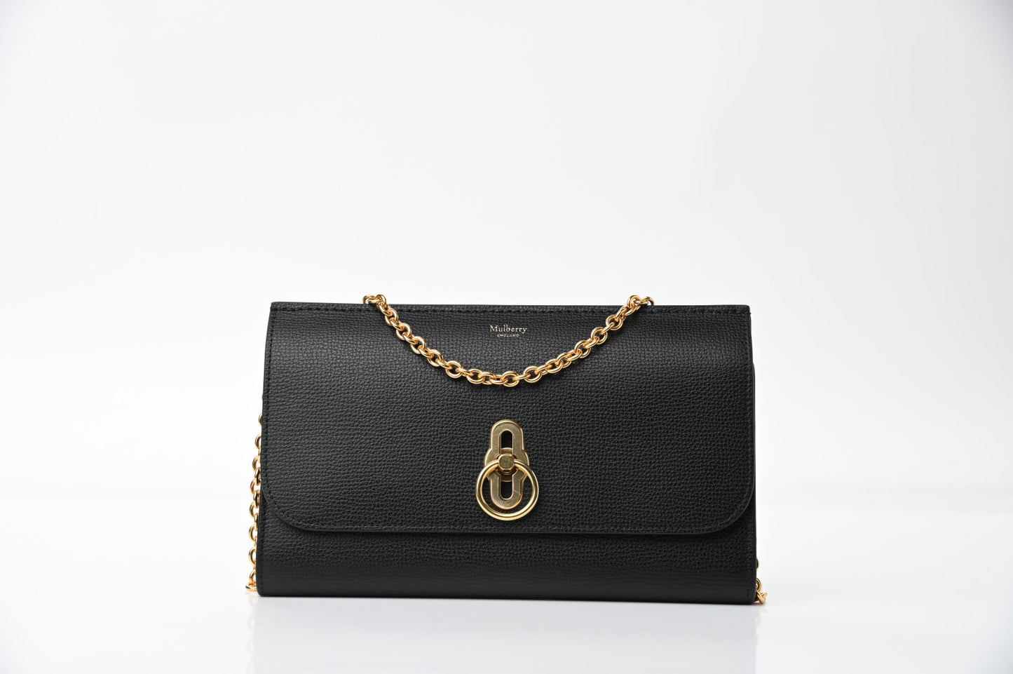 Small Classic Grain Amberley Convertible Clutch Black