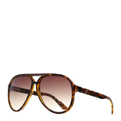 Gucci Acetate Polarized Web Aviator Sunglasses GG 1065/ S Tortoise 1 of 6