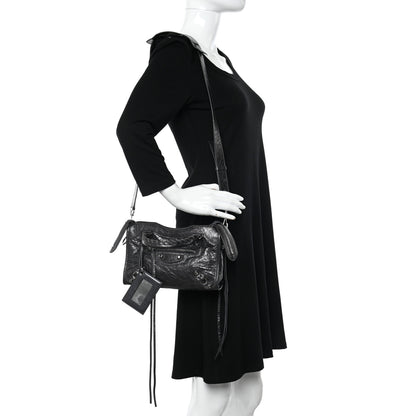 Balenciaga Agneau Classic Silver Hardware Mini City Anthracite 2 of 9
