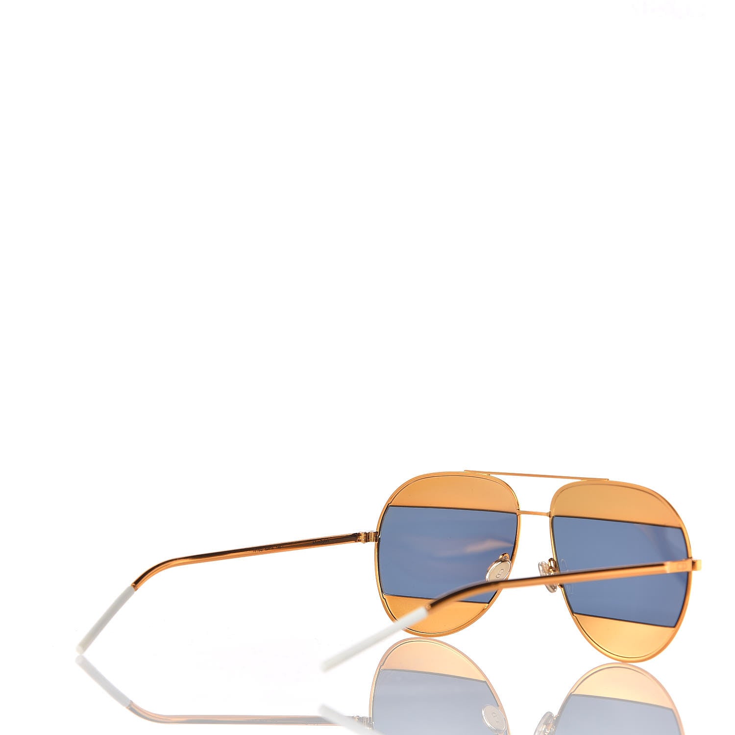 Christian Dior Split 1 Aviator Sunglasses Gold 4 of 7