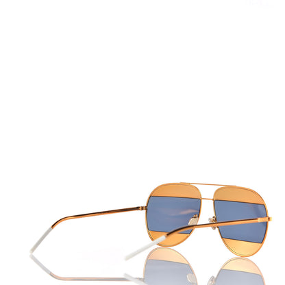 Christian Dior Split 1 Aviator Sunglasses Gold 4 of 7