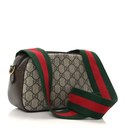 Gucci GG Supreme Monogram Web Neo Vintage Shoulder Bag Beige New Acero Crop 3 of 10