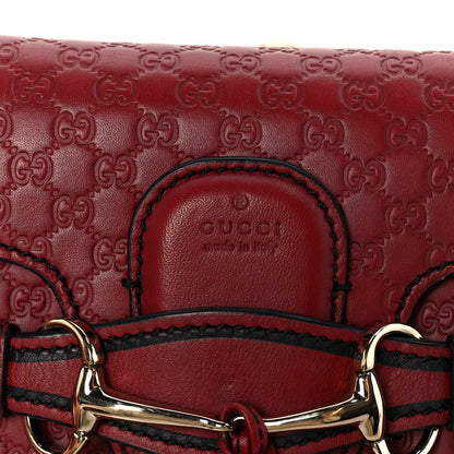 Gucci Soft Microguccissima Mini Emily Chain Shoulder Bag Rosso 9 of 12