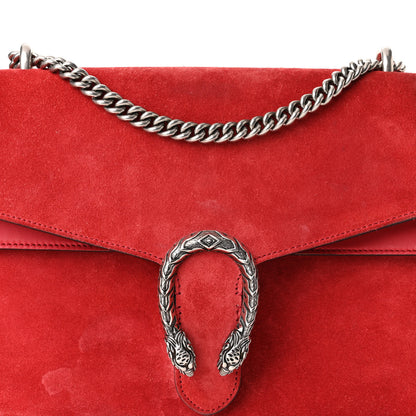 Gucci Suede Vitello Velvet Medium Dionysus Shoulder Bag Vulcanic Red 8 of 12