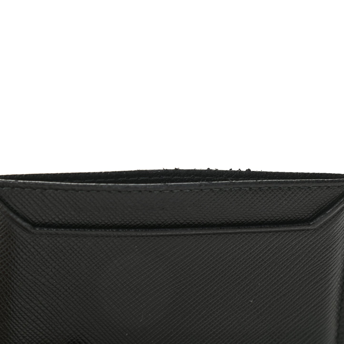 Saffiano Metal Flap Wallet Black