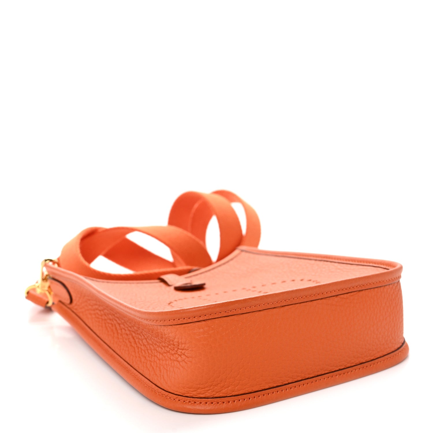 Hermes Taurillon Clemence Evelyne TPM Orange 4 of 10