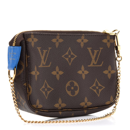 Louis Vuitton Monogram 2019 Christmas Animation Mini Venice Pochette Accessories Blue 3 of 8