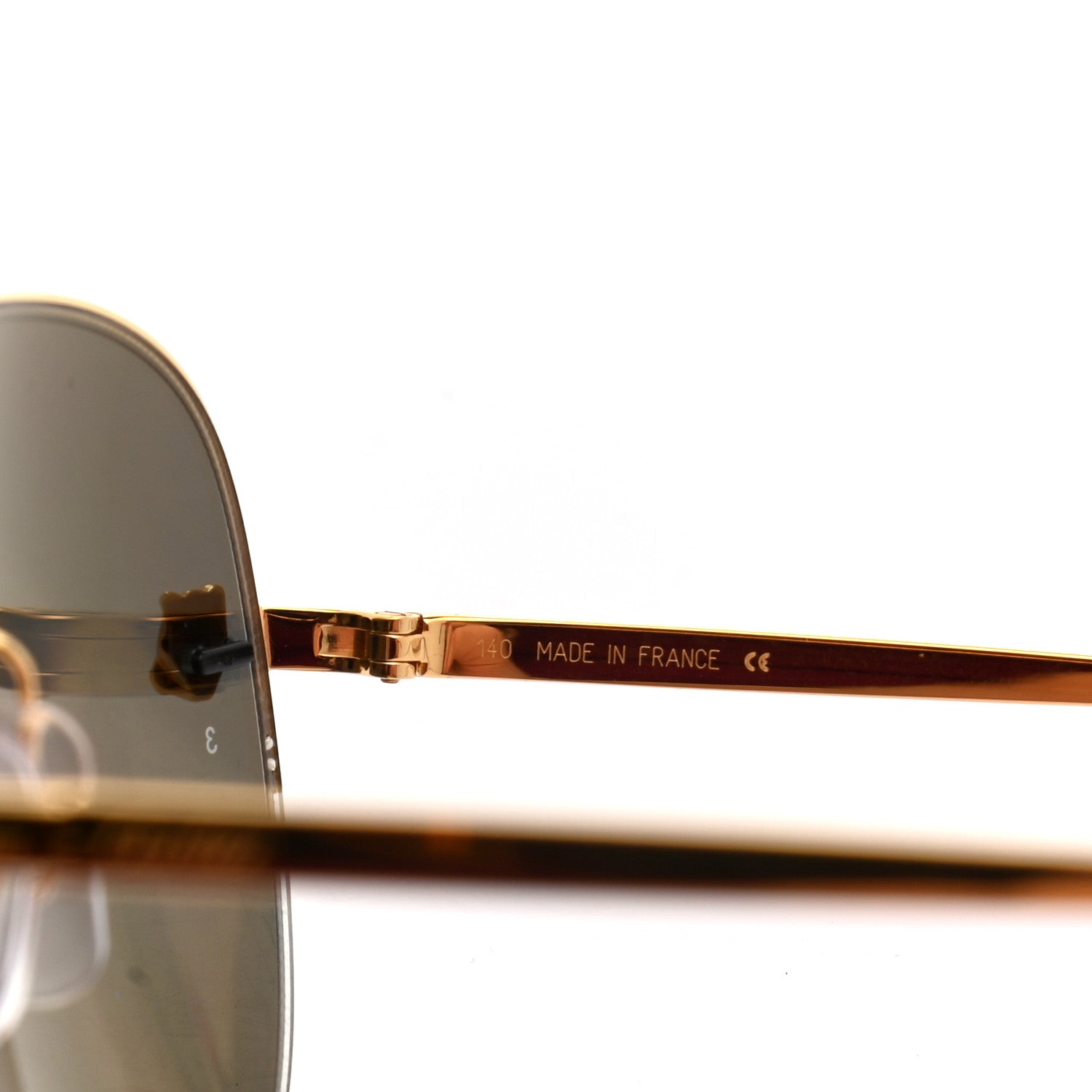 Cartier Panthere De Cartier Aviator Sunglasses Gold 6 of 7