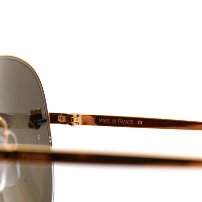 Cartier Panthere De Cartier Aviator Sunglasses Gold 6 of 7
