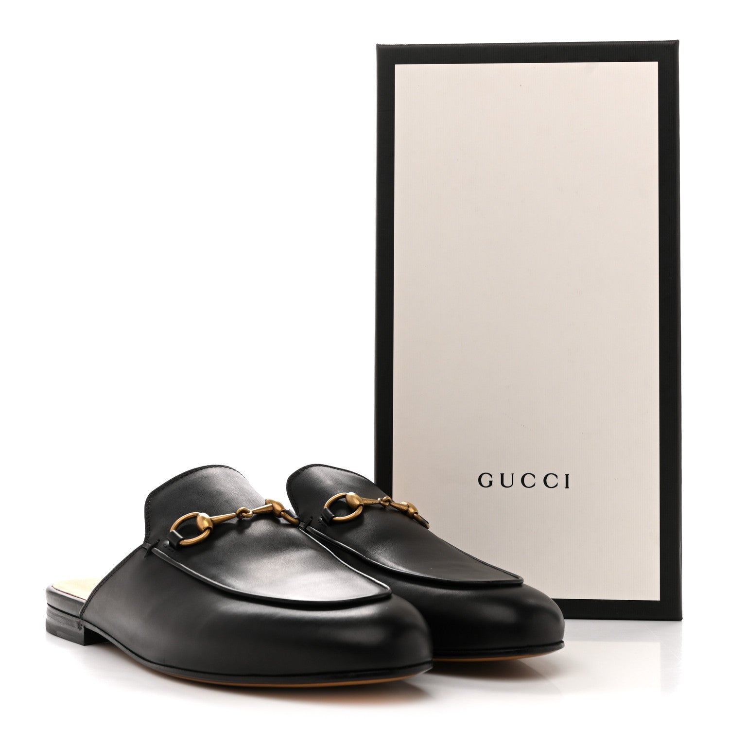 Gucci Calfskin Womens Princetown Slippers 40 Black 10 of 10