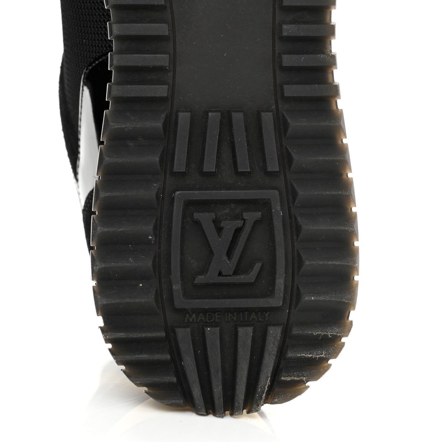Louis Vuitton Suede Monogram Run Away Sneakers 36 Black 6 of 11