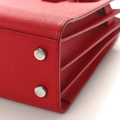 Saint Laurent Grained Calfskin Nano Sac De Jour Lipstick Red 9 of 11