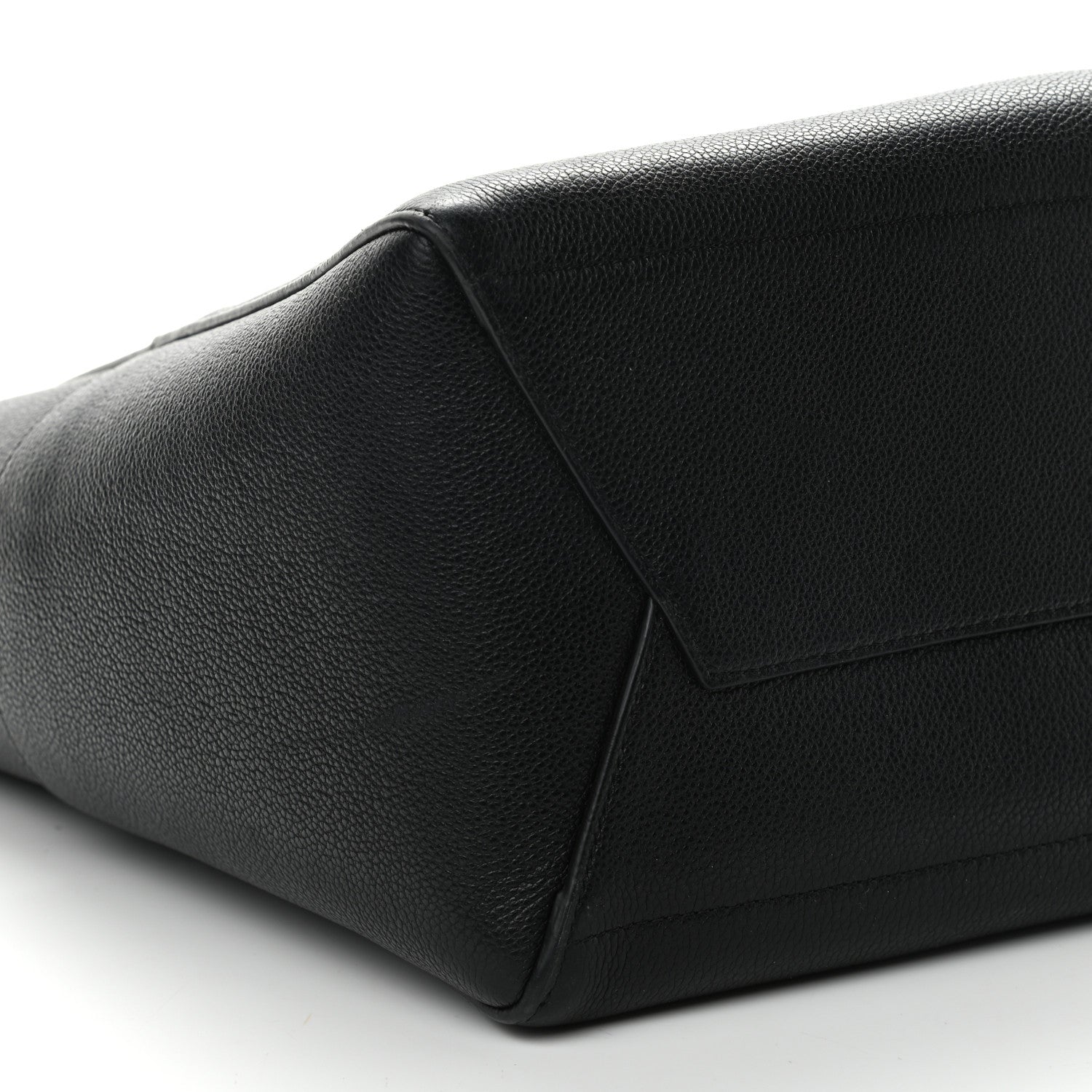 Celine Soft Grained Calfskin Sangle Bucket Bag Black 5 of 9