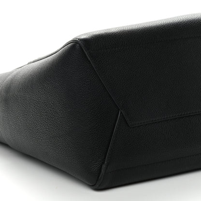 Celine Soft Grained Calfskin Sangle Bucket Bag Black 5 of 9