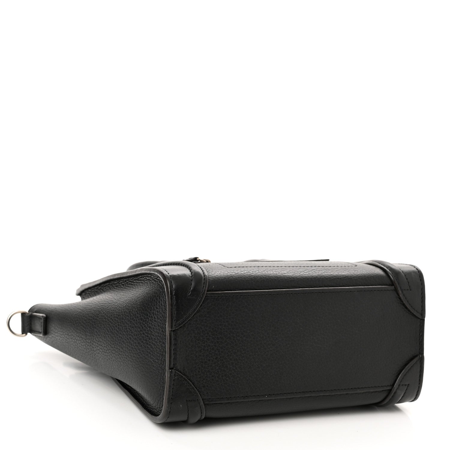 Celine Drummed Calfskin Nano Luggage Black 4 of 9