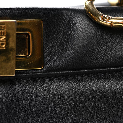Fendi Nappa Mini Peekaboo Iconic Satchel Black 14 of 14