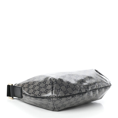 Gucci Crystal Monogram Medium Half Moon Hobo Black 4 of 9