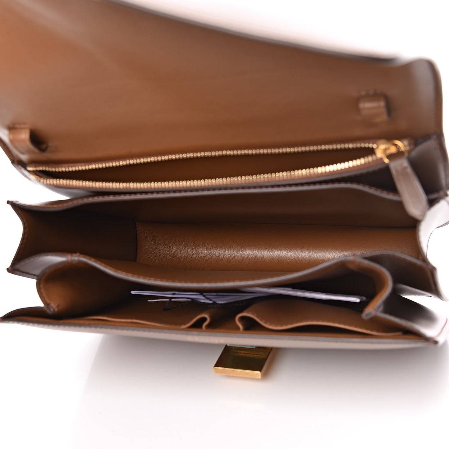Box Calfskin Medium Classic Box Flap Bag Camel