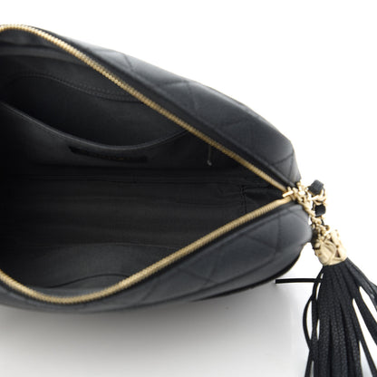 Chanel Iridescent Caviar Quilted Small Coco Tassel Camera Case Black 5 of 11