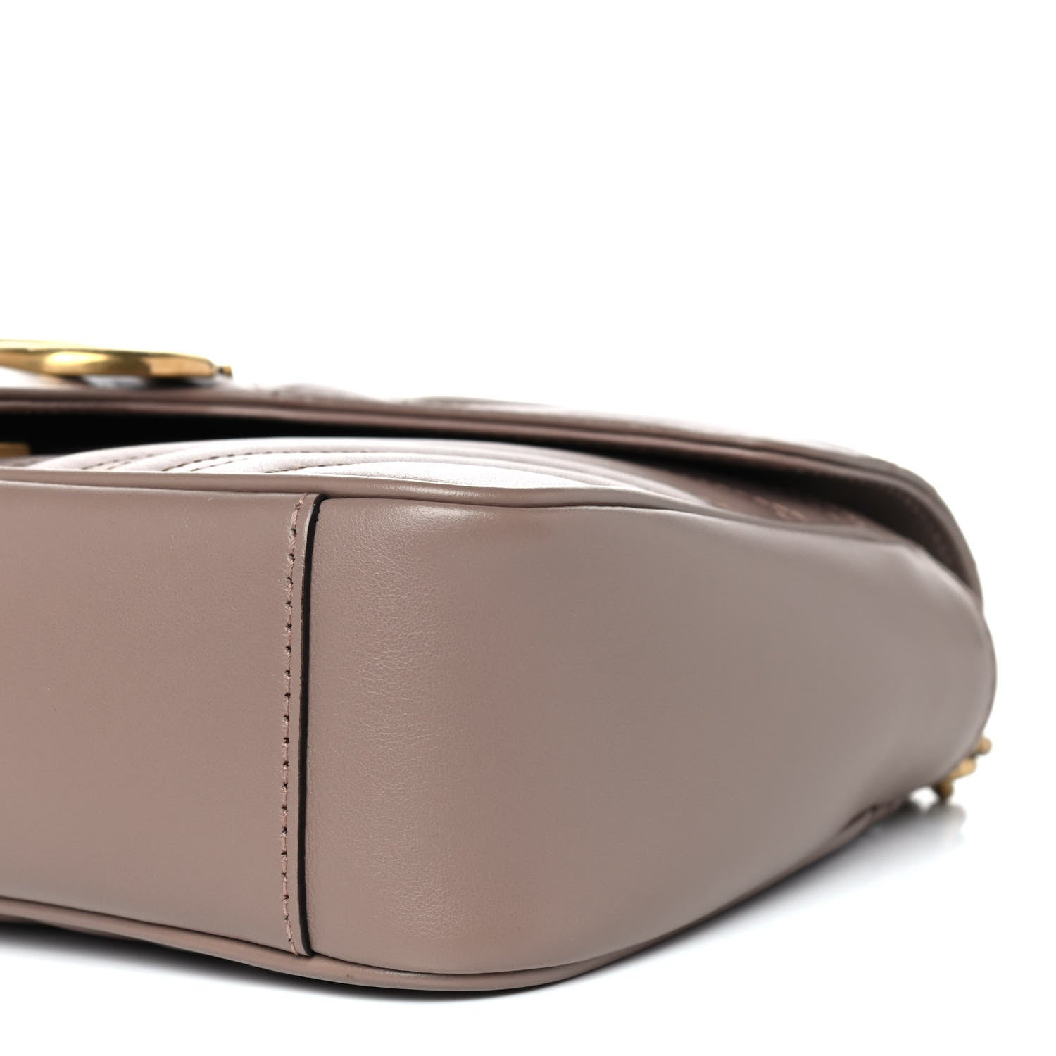 Gucci Calfskin Matelasse Small GG Marmont Shoulder Bag Porcelain Rose 6 of 12