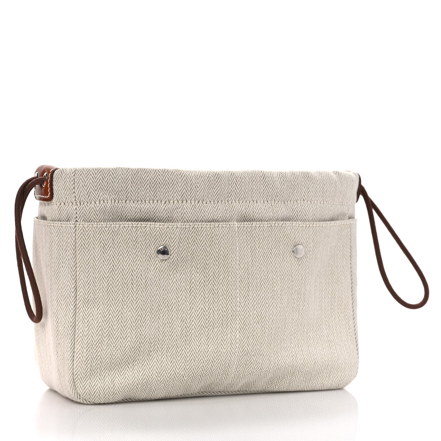 Hermes Canvas Barenia Fourbi 20 PM Pouch Naturel Fauve 2 of 9