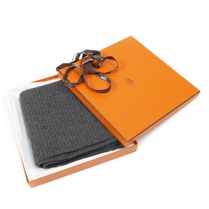 Hermes Cashmere Infinity Scarf Grey 6 of 6