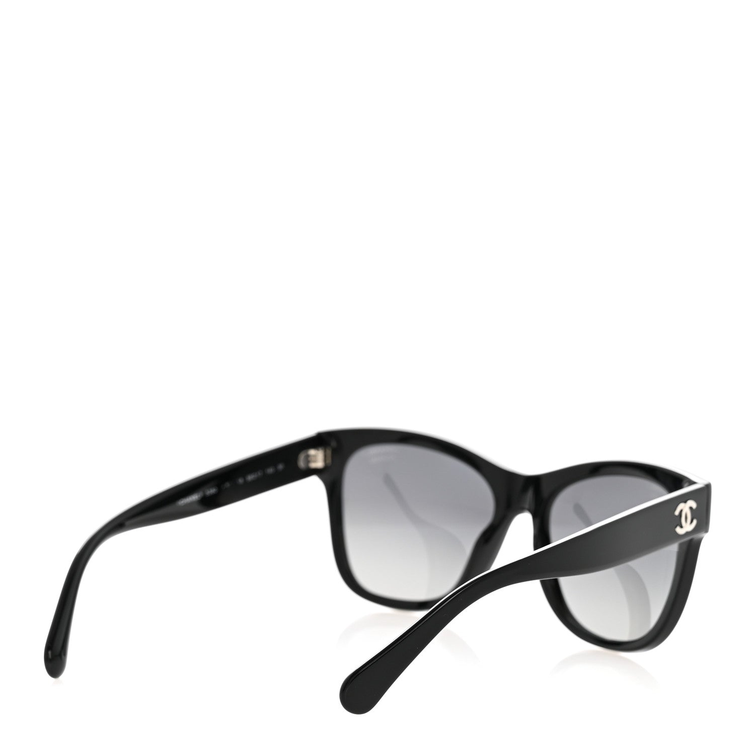 Chanel Acetate Polarized Square CC Sunglasses 5380 Black 4 of 8