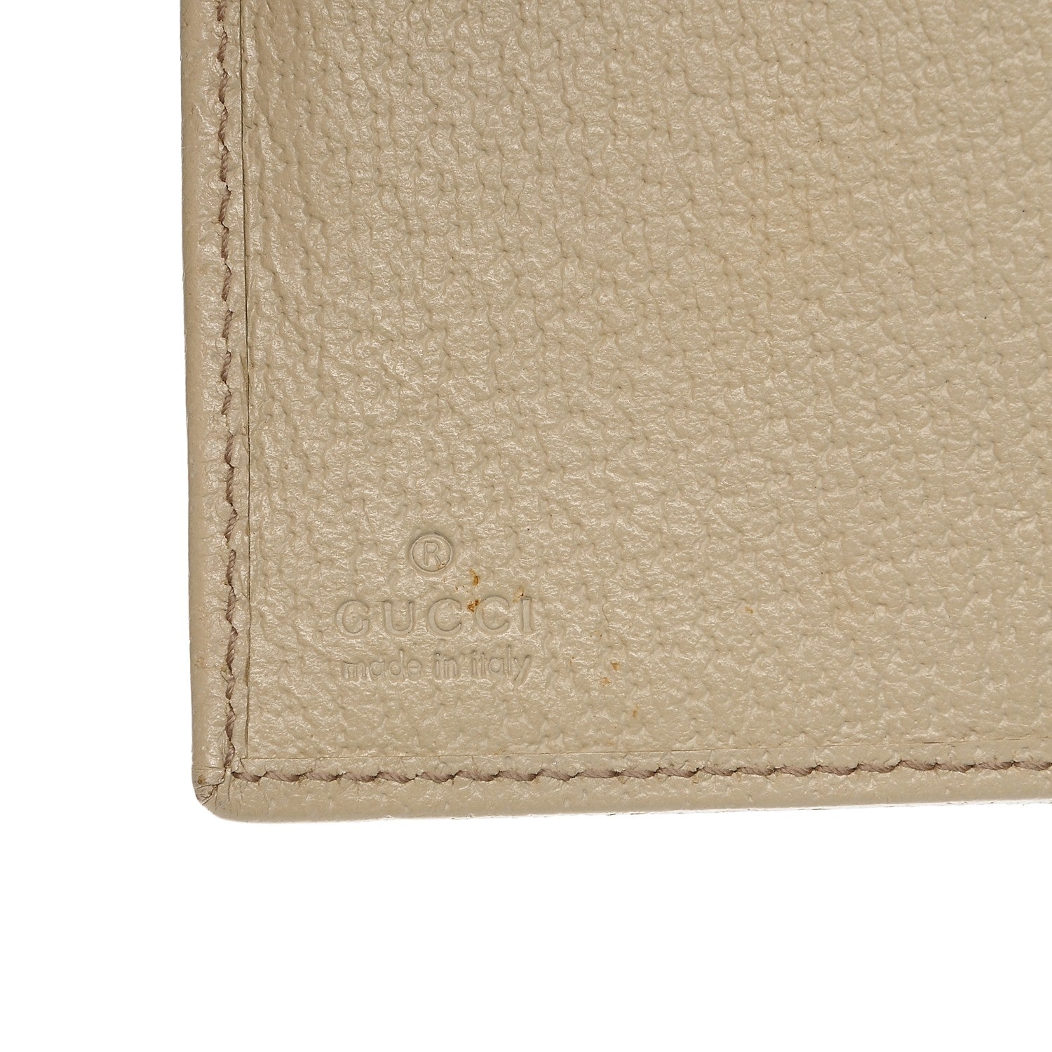 Gucci Monogram Metal Bar Continental Flap Wallet Off White 8 of 9