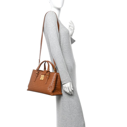 Bottega Veneta Calfskin Intrecciato Small Roma Noce 2 of 10