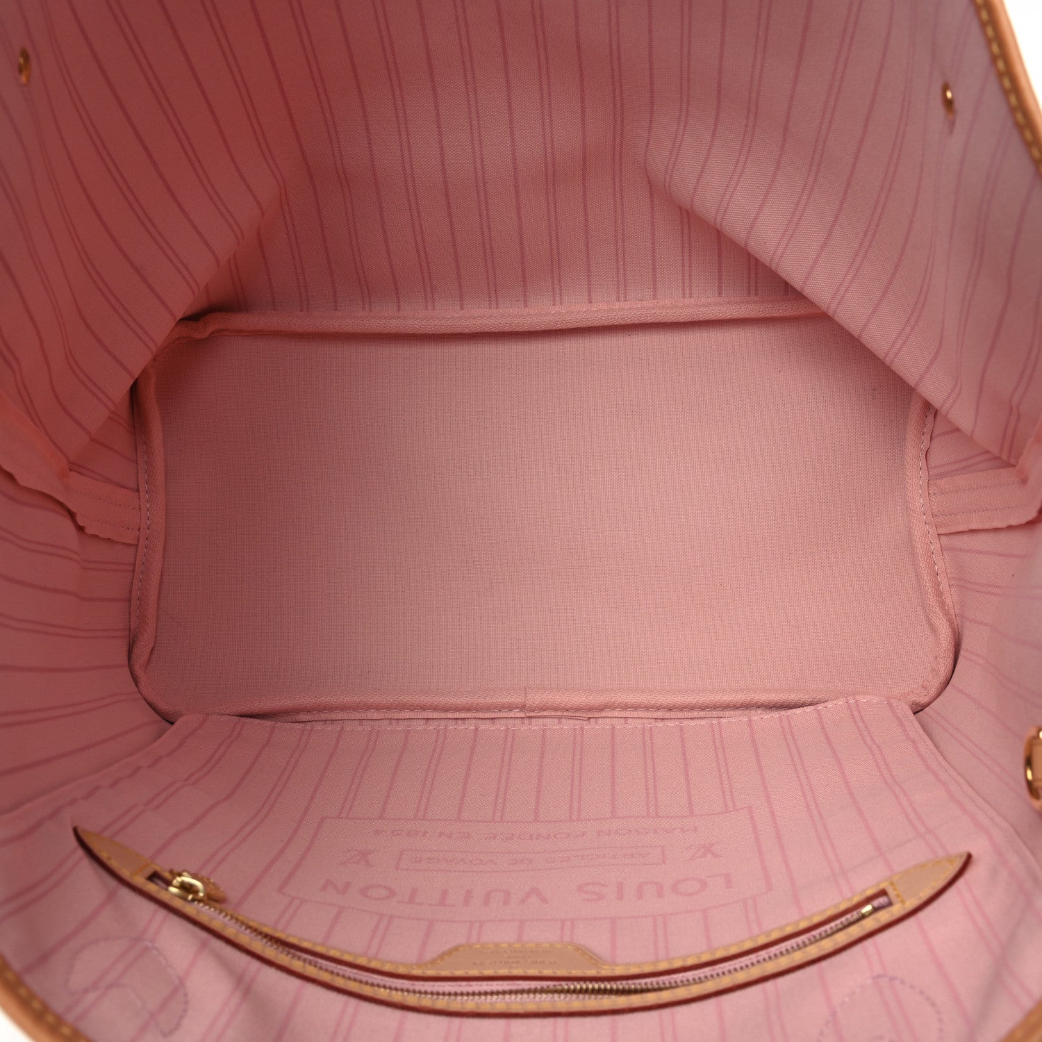 Louis Vuitton Damier Azur Neo Neverfull MM Rose Ballerine 7 of 9
