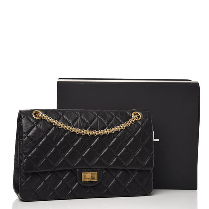 Chanel Aged Calfskin Quilted 2.55 Reissue 226 Flap Black 9 of 9