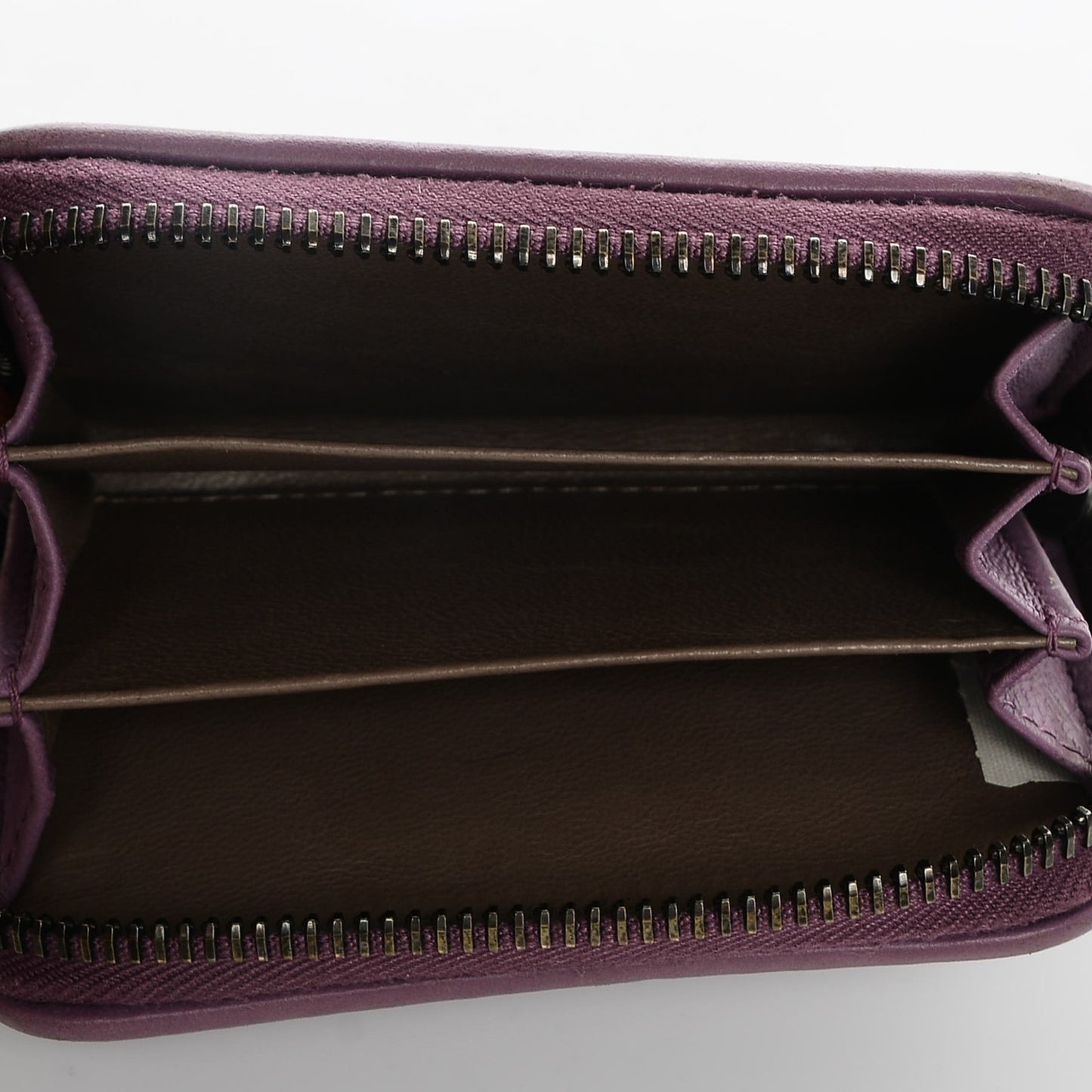 Nappa Intrecciato Zip Around Coin Purse Peony