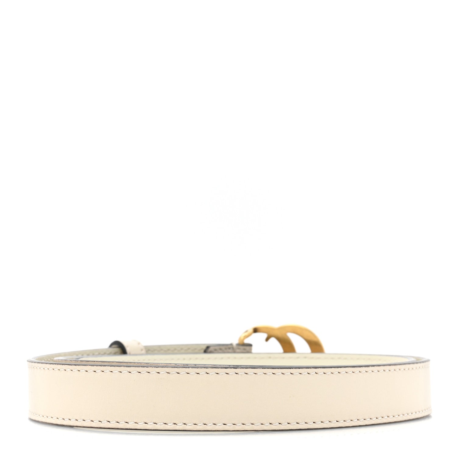Gucci Calfskin Double G 20mm Belt 75 30 Mystic White 2 of 6